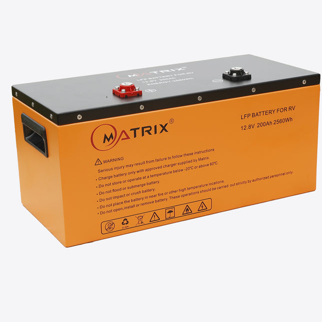 Matrix Lithium 12.8V 200AH LiFePO4 Caravan Battery