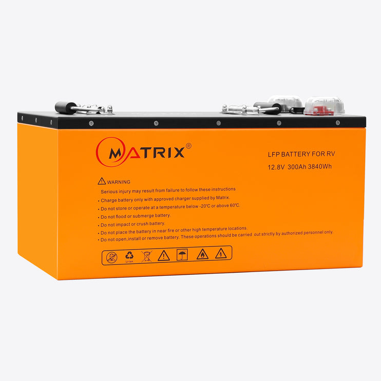 Matrix Lithium 12.8V 300AH LiFePO4 Caravan Battery