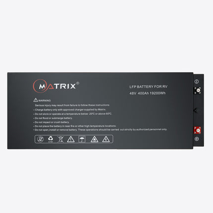 Matrix Lithium 48V 400AH LiFePO4 Caravan Battery